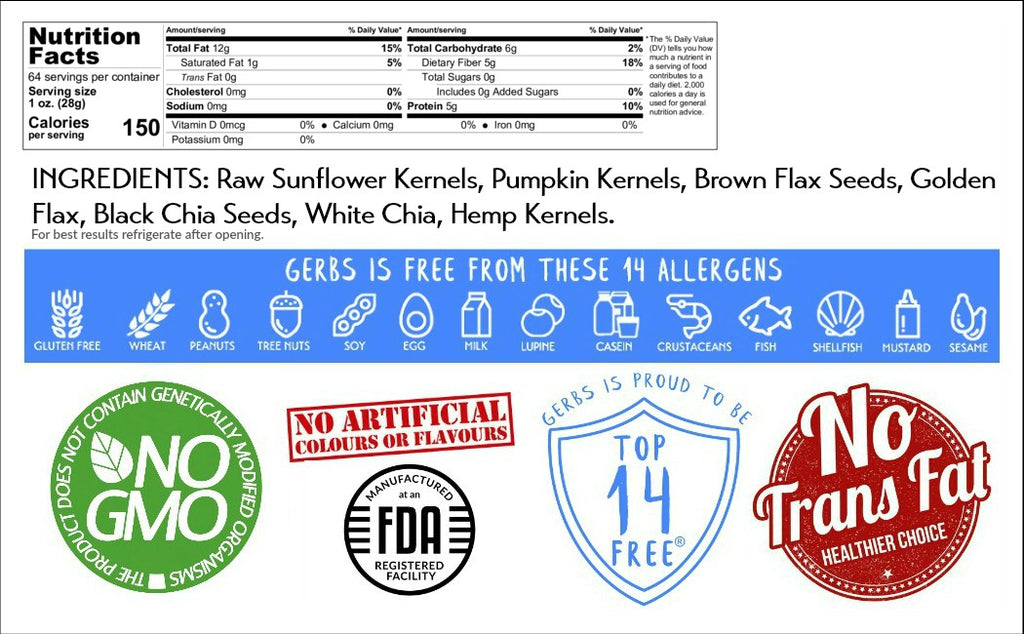 Top 14 Food Allergy Free Dried Fruit and Seed Mixes J8754