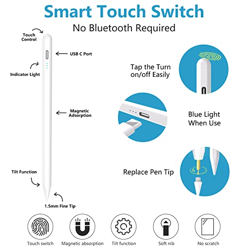 Rechargeable Stylus Pen with 5 replaceable Pen tips E177967