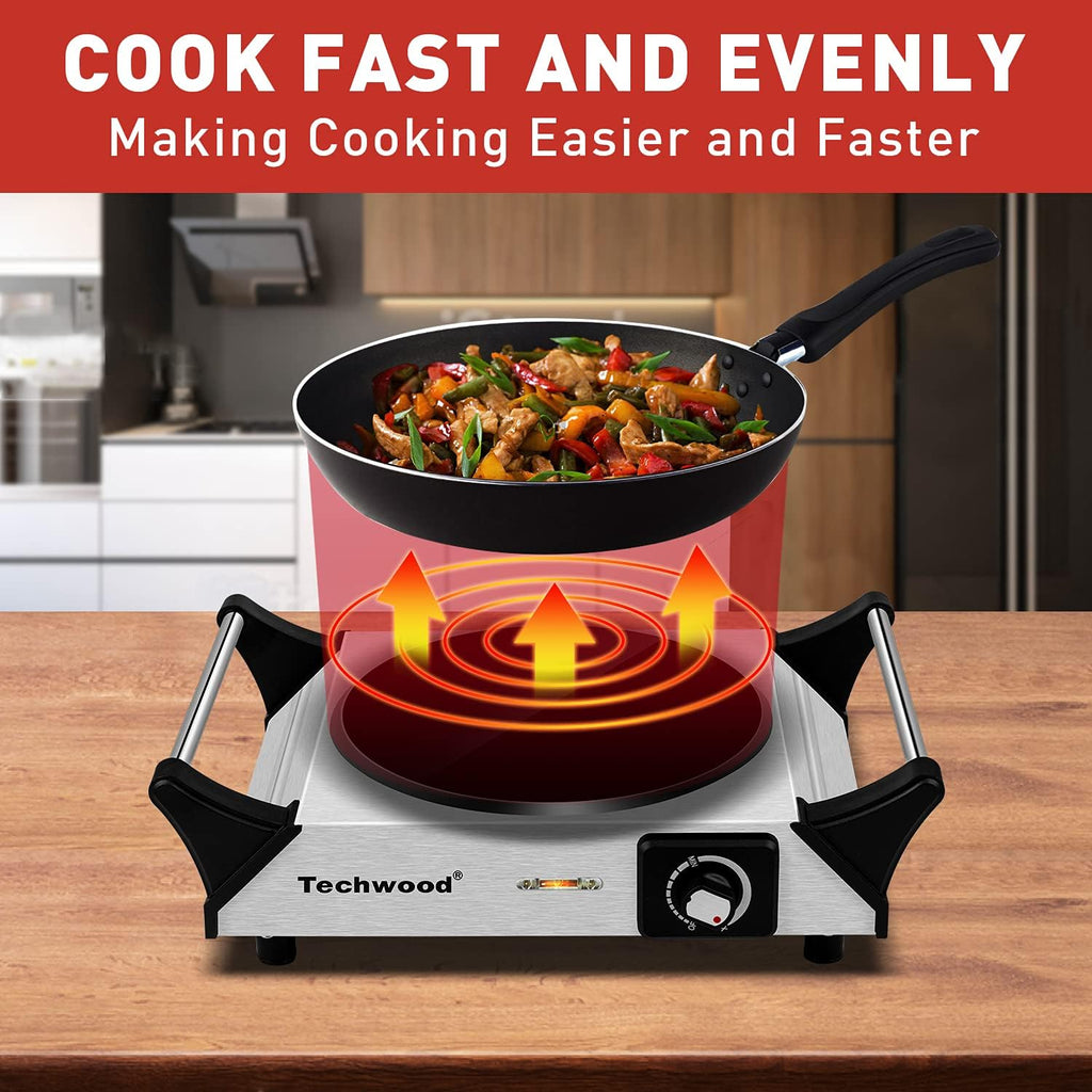 1200W Infrared Ceramic Single Burner Portable Electric Stove J196004