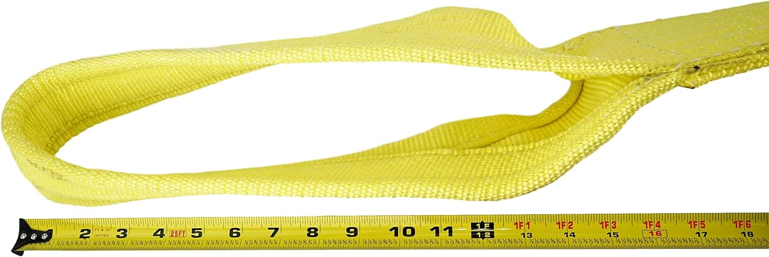 2 Ply Nylon Lifting Slings, Eye & Eye, 1 x 3', Pack of 2 C6569