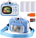 HD 1080p Photo Printing Digital Camera for Kids, 3 Print Paper and 32GB Card, Pack of 2 J778