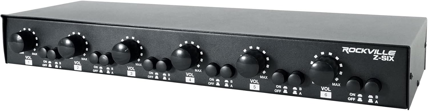 2 Source 6 Zone Audio Zoner with Volume Control O200274
