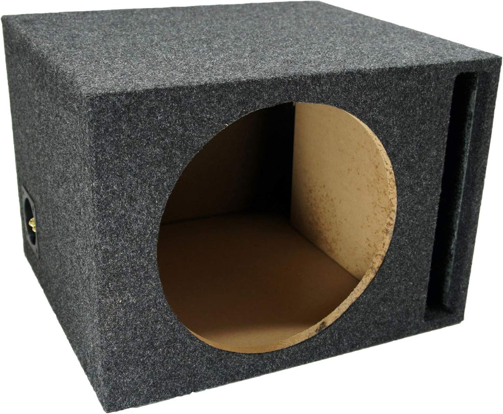 Single 12 Vented Port Sub Box & Car Stereo Amplifier Y411