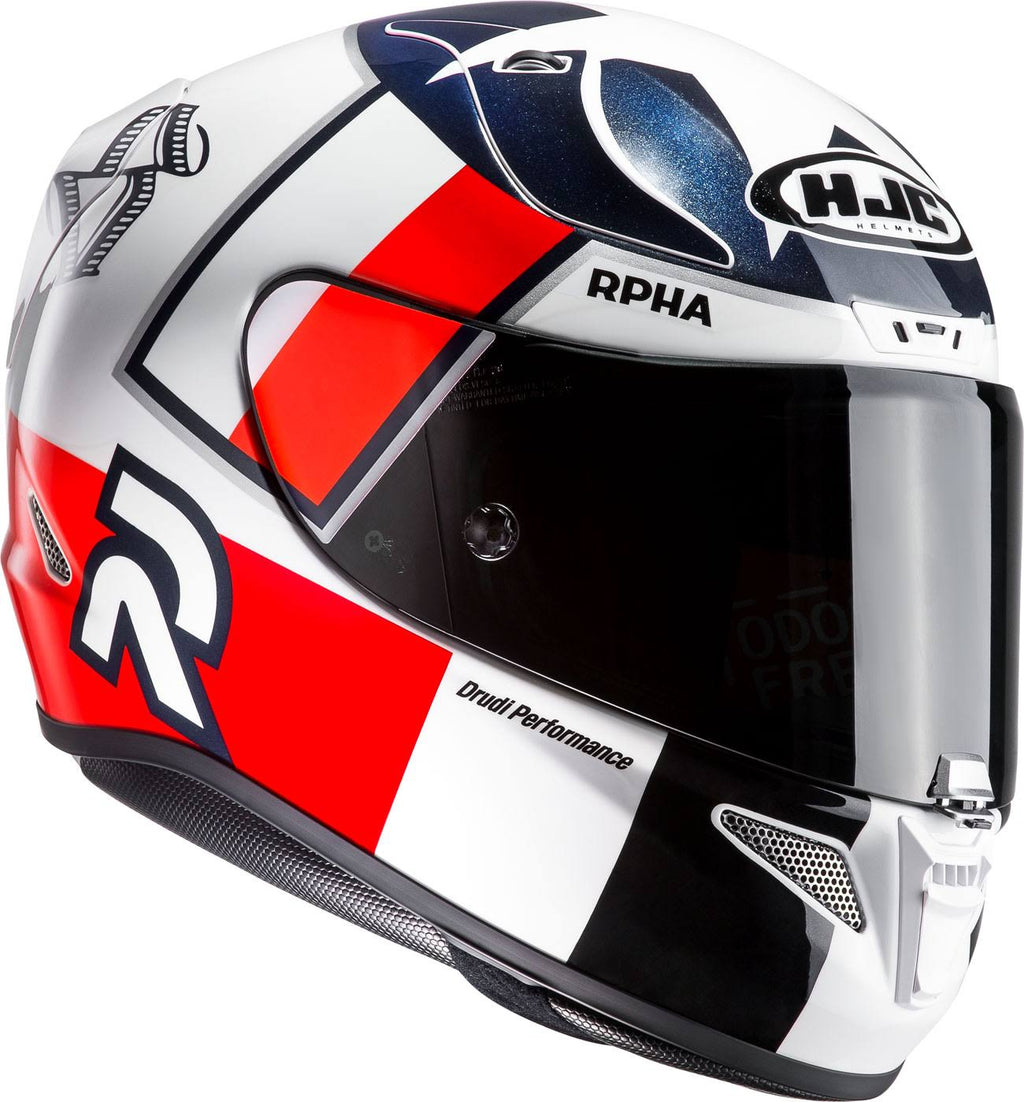 XL White Red Blue Helmet W12007