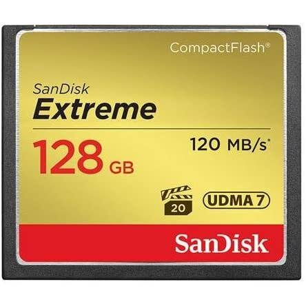 128GB Extreme Compact Flash Memory Card with 128GB UHS-I Class 10 U3 V30 Q291690