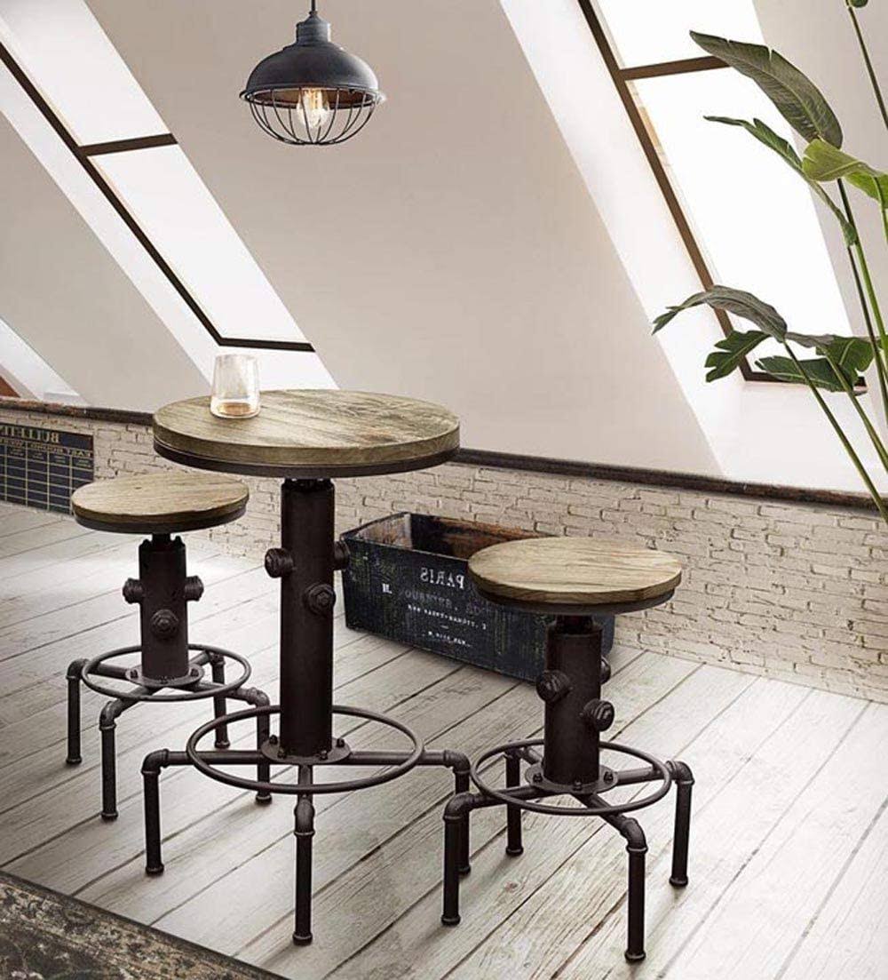 Red Bronze Industrial Bar Stool O917977