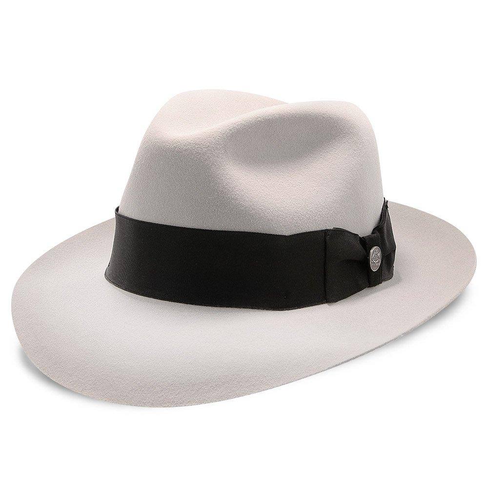 Navy Fur Felt Fedora Hat F231