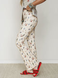 Western Token Flare Pants - Beige