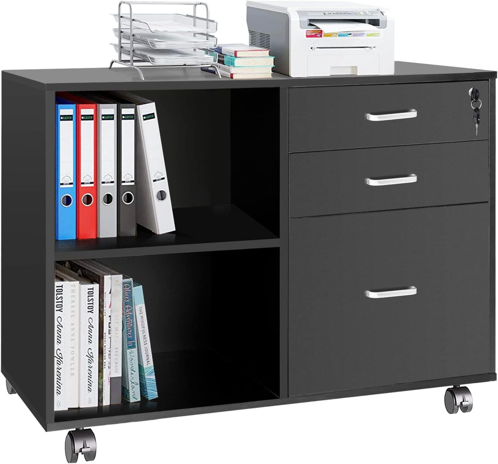 White 3 Drawer File Cabinet with Lock O88959