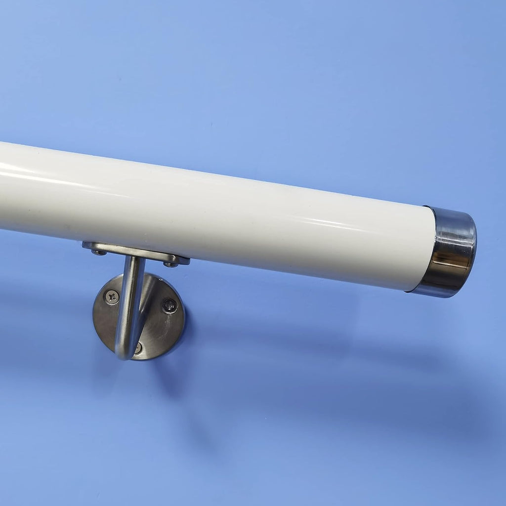 Camel 6FT PVC Wall Mount Handrail with 3pcs Stainless Steel Brackets I4884