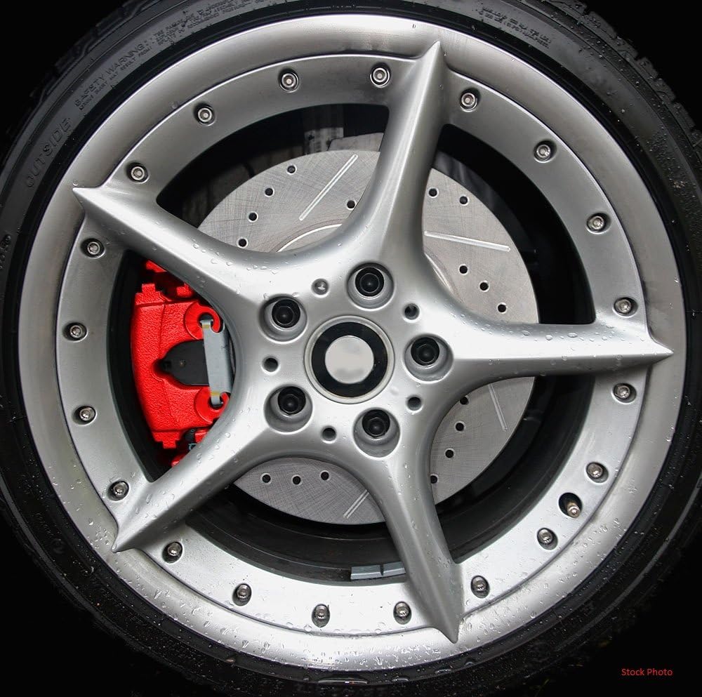 Black Calipers + Ceramic Brake Pads + Hardware Kit I969634