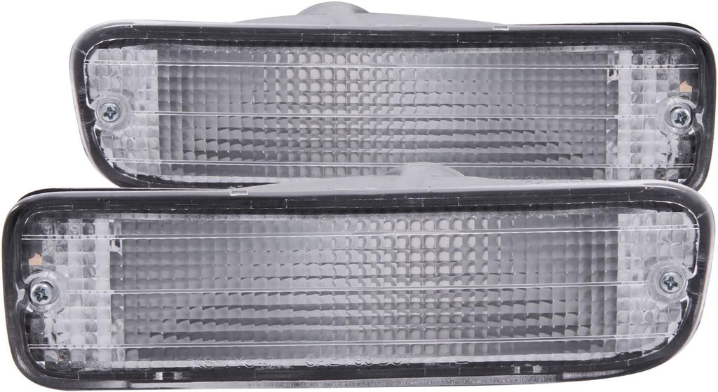 Turn Signal Light Assembly Clear Lens Chrome Pack of 2 J713597