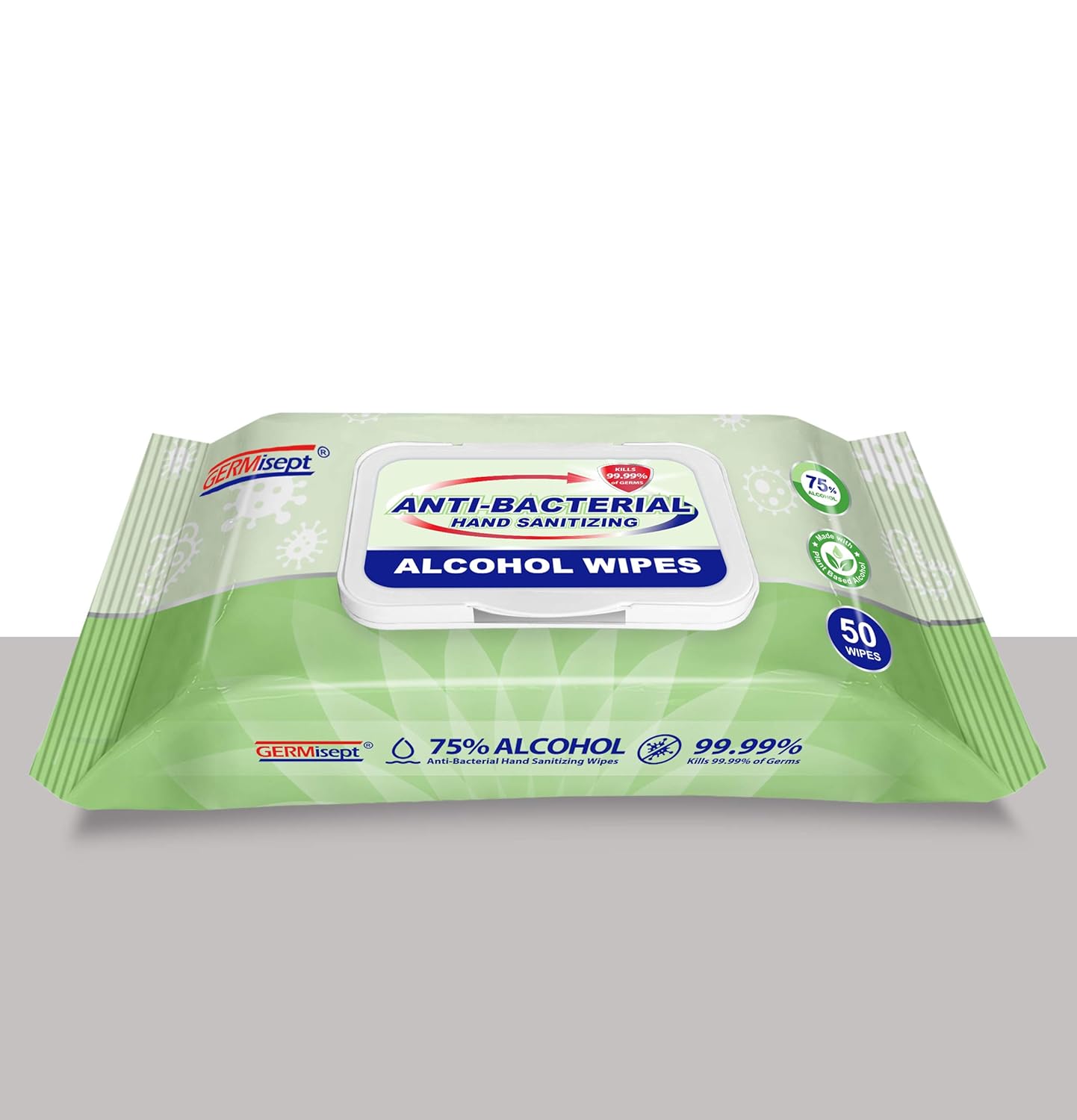 75% Alcohol Antiseptic Hand Sanitizer Wipes (1200 Wipes) B908