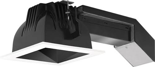 4x22 Square 12W 3500K Wallwash Black Cone White Ring P18557