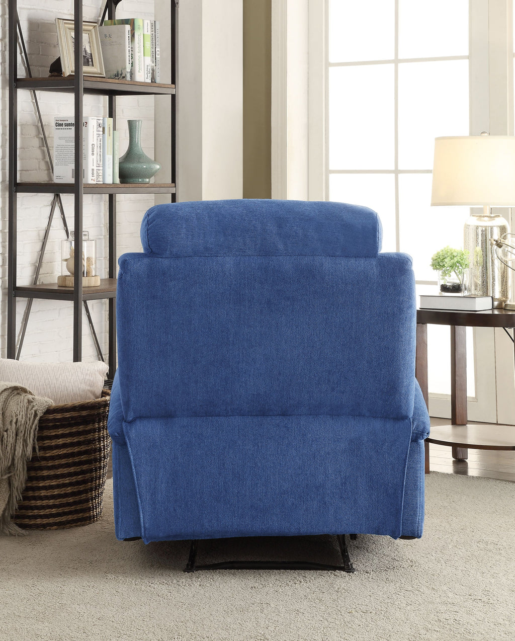 Blue Velvet Recliner D370767