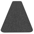 Charcoal Black 4' x 25' Skid-Resistant Carpet Runner Z675