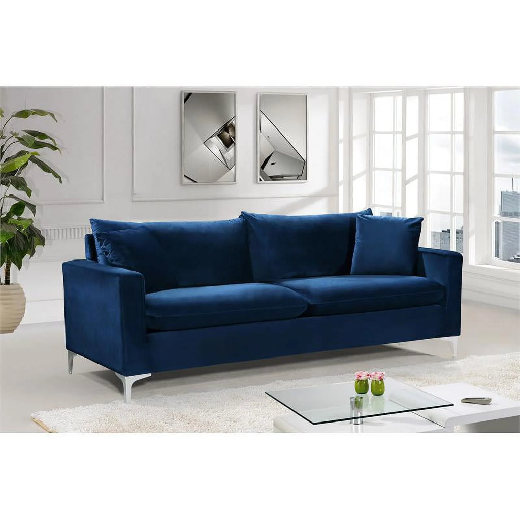 Navy Velvet Sofa A767