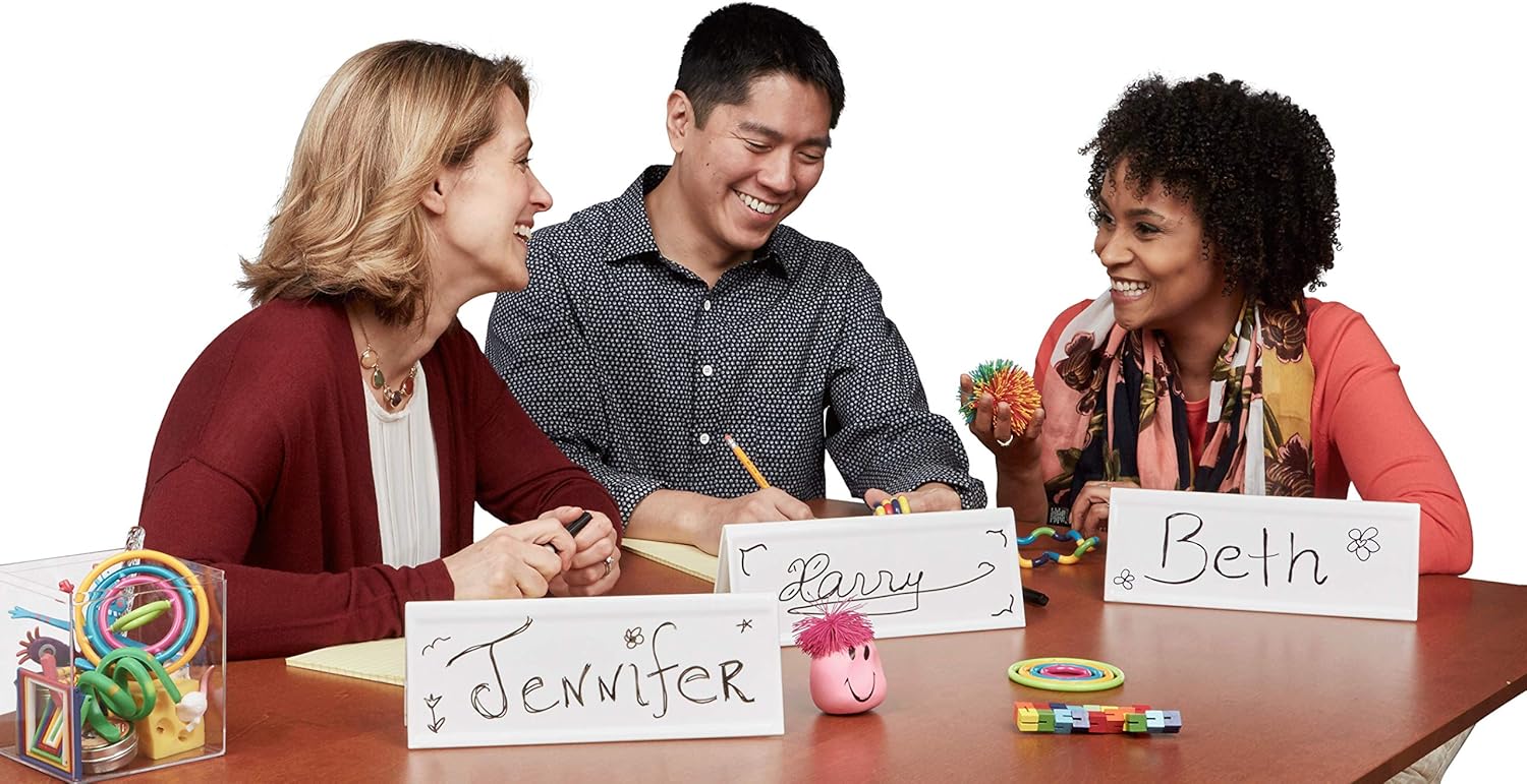 White Dry-Erase Name Tent Cards, 8.75 x 3, 10 Pack U74431