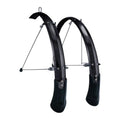 Black 26" x 60mm Aluminum Bike Fenders O20303