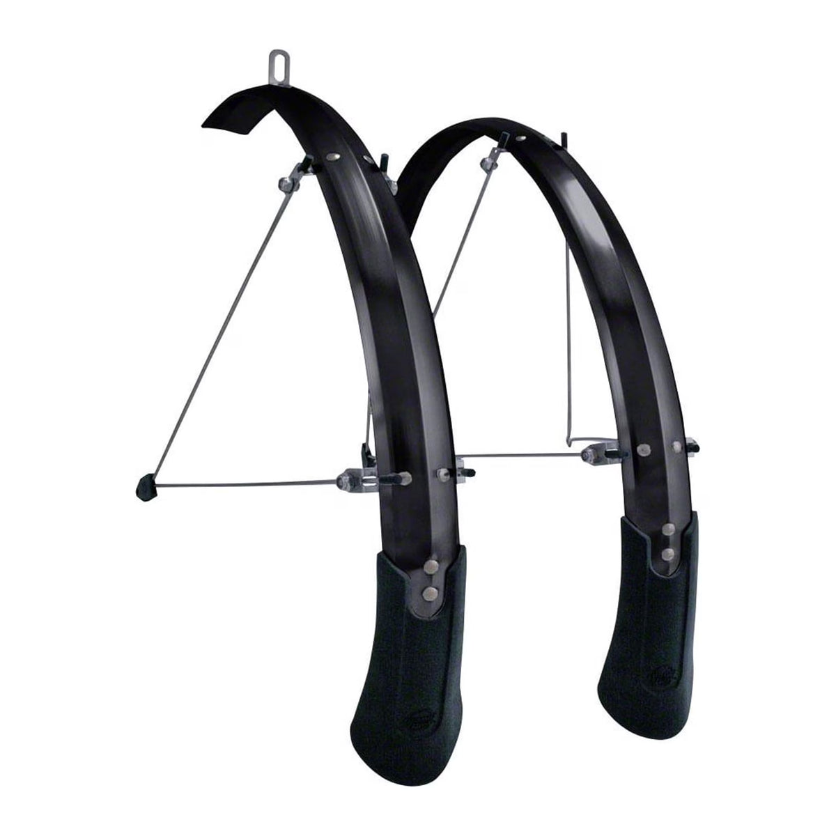 Black 26" x 60mm Aluminum Bike Fenders O20303