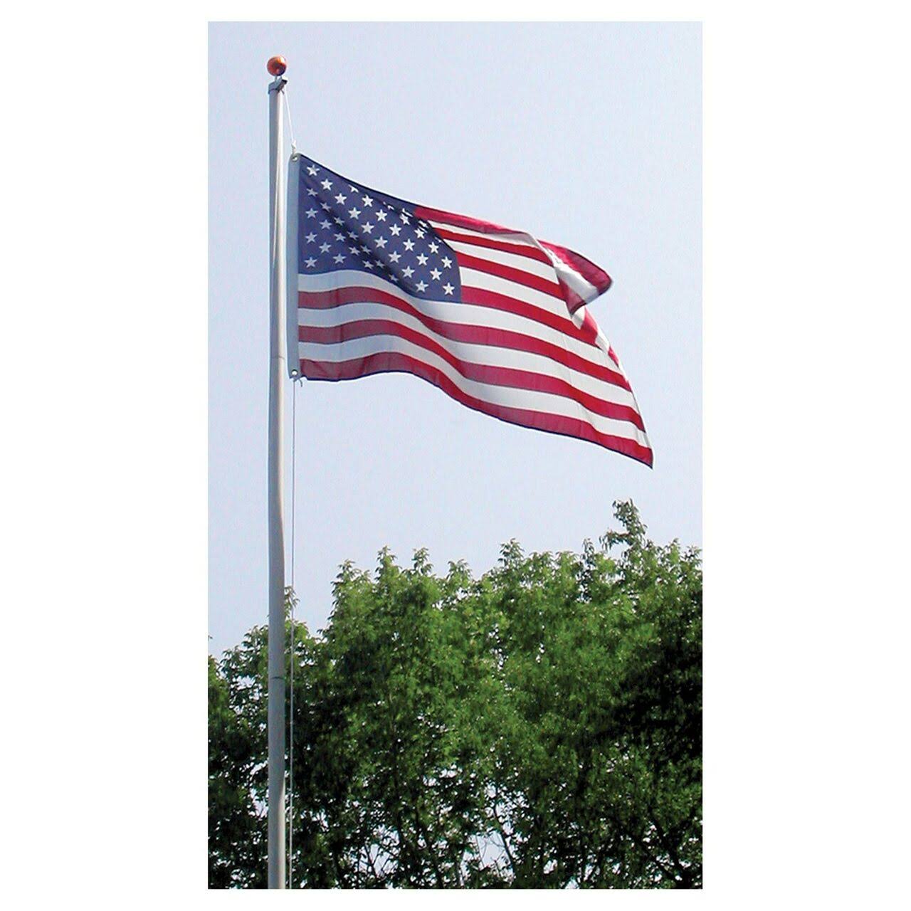 20ft Residential Flagpole with Nylon Flag 3ft x 5ft H431