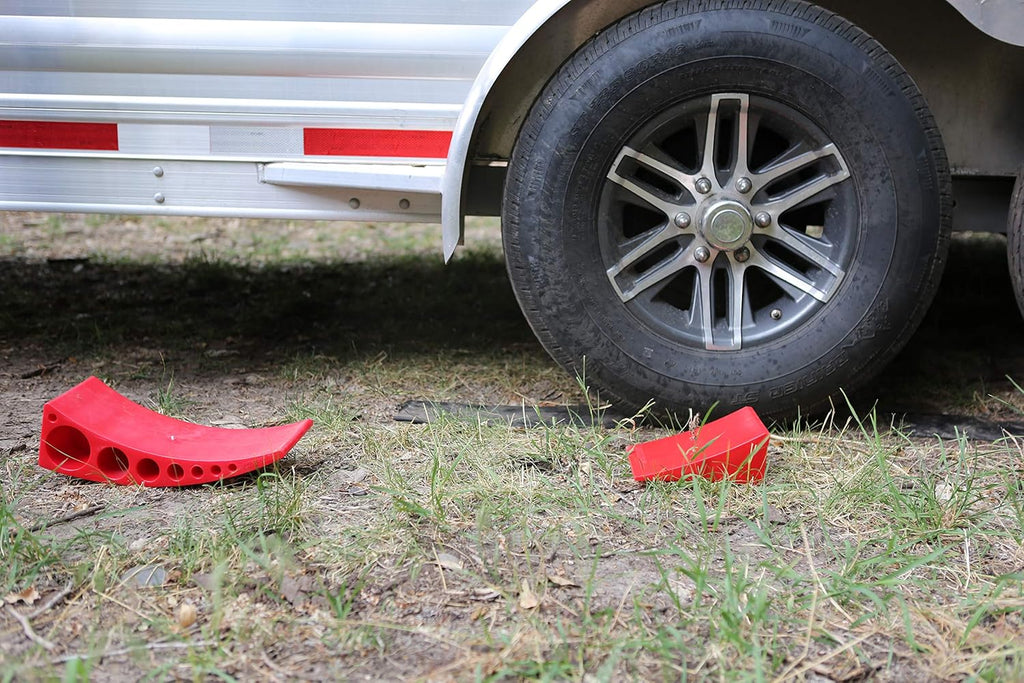 Single Camper Leveler Block with Rubber Mat Q5636