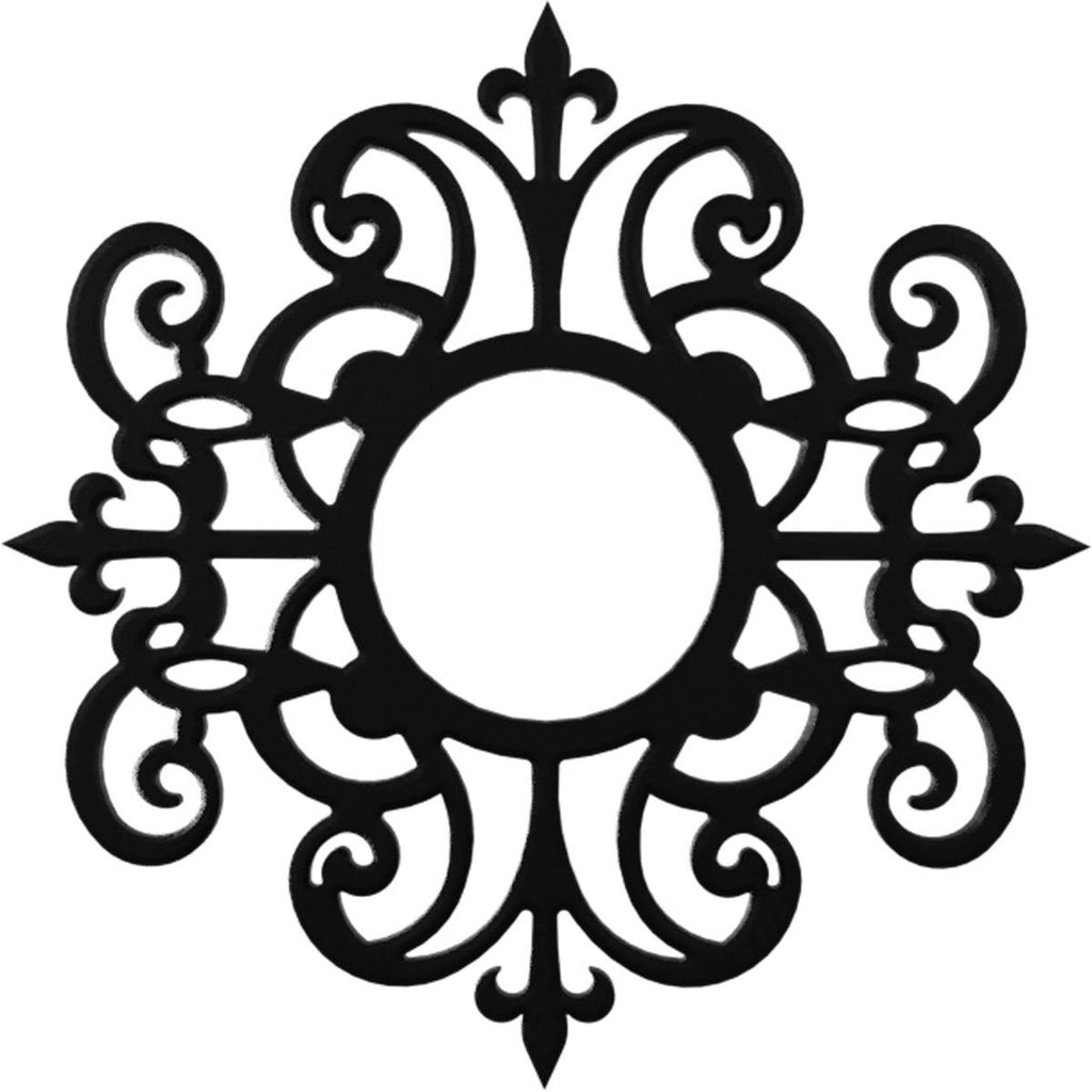 Black PVC Pierced Ceiling Medallion J490727
