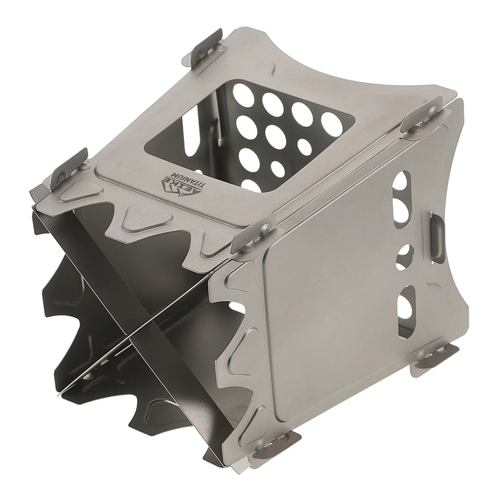 Titanium Wood Burning Backpacking Stove for Cooking V74083