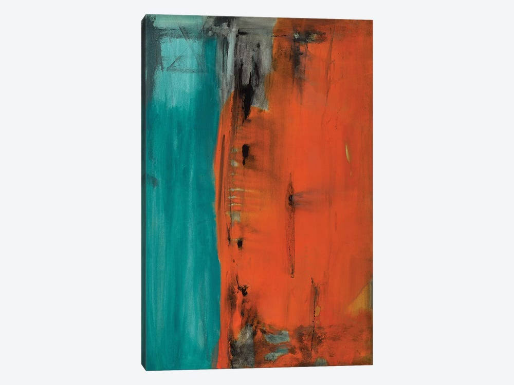 Teal Abstract Canvas Wall Decor Prints O5395