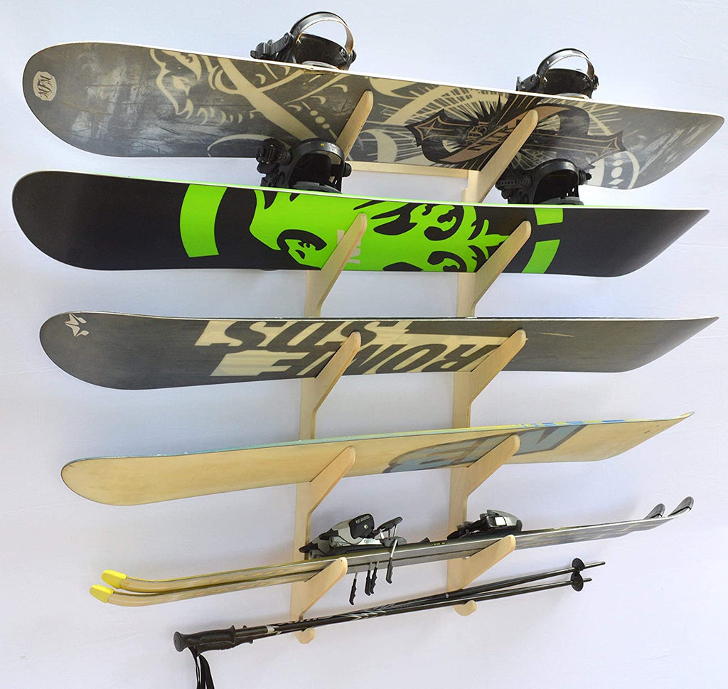 Snowboard Wall Rack (Holds 5) D8903