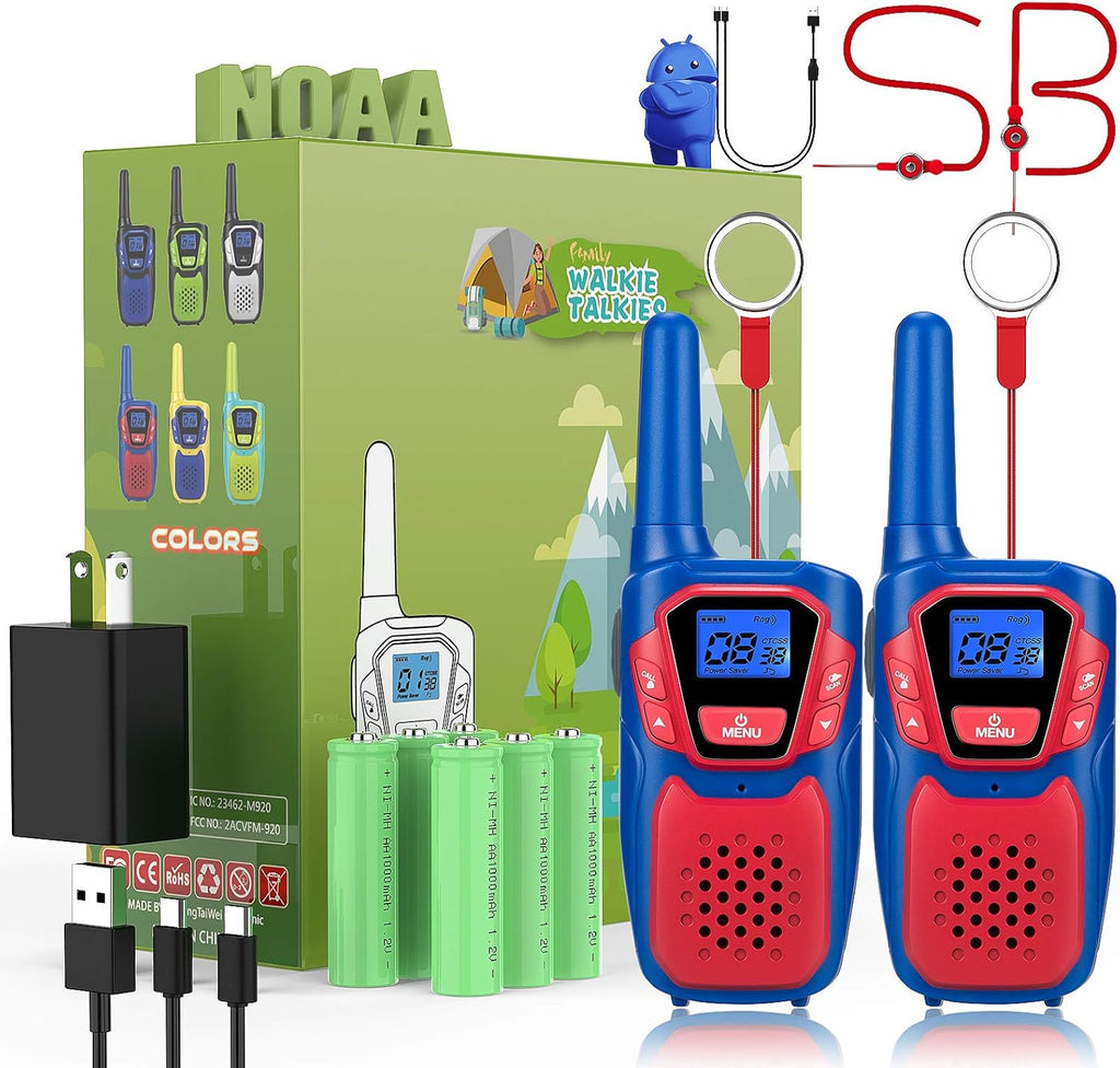 3 Walkie Talkies Rechargeable with Charger, Pack of 2 B880541
