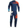 Youth Sector Edge Offroad Motocross Jersey Pant Combo Navy/Red Orange F61605