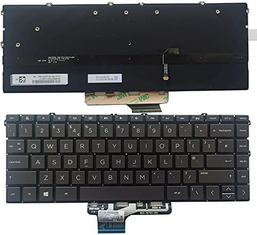 Spanish Black Backlit Keyboard for HP Spectre x360 13-AW Y200748