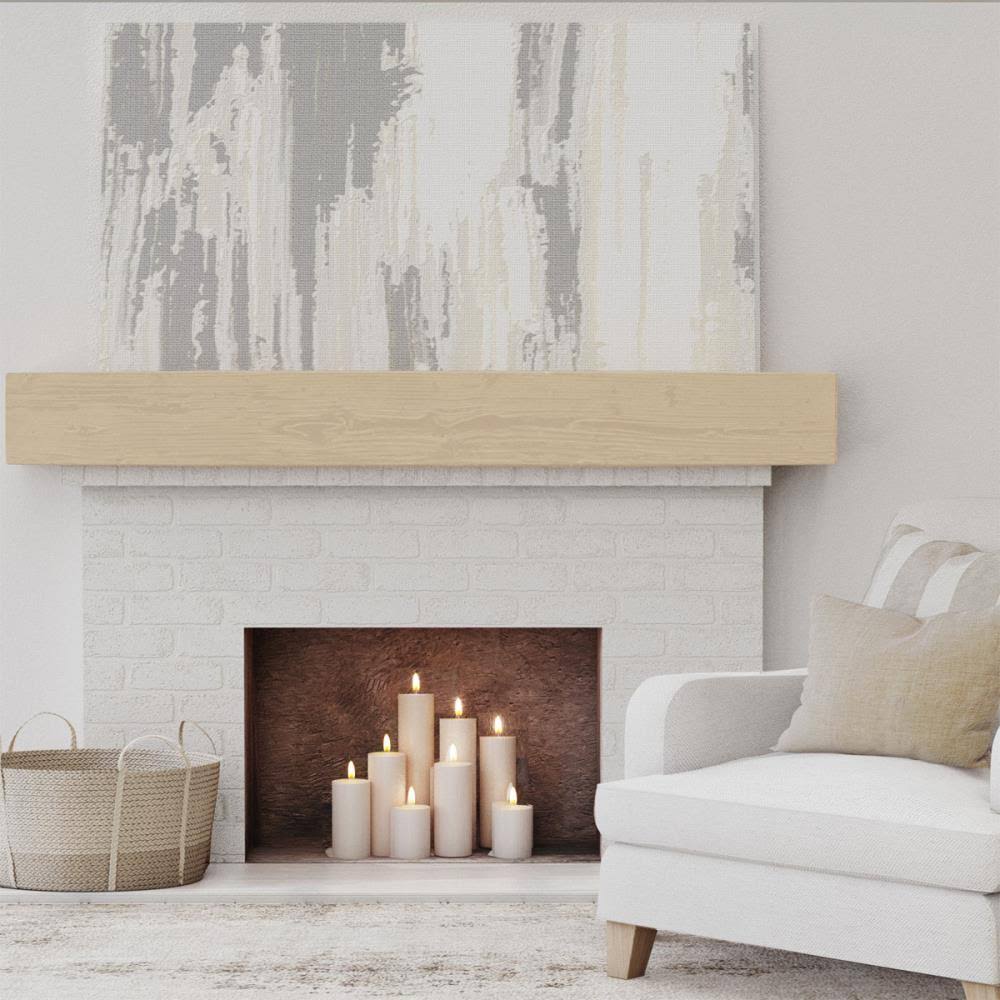 Sandblasted Faux Wood Fireplace Mantel K599917