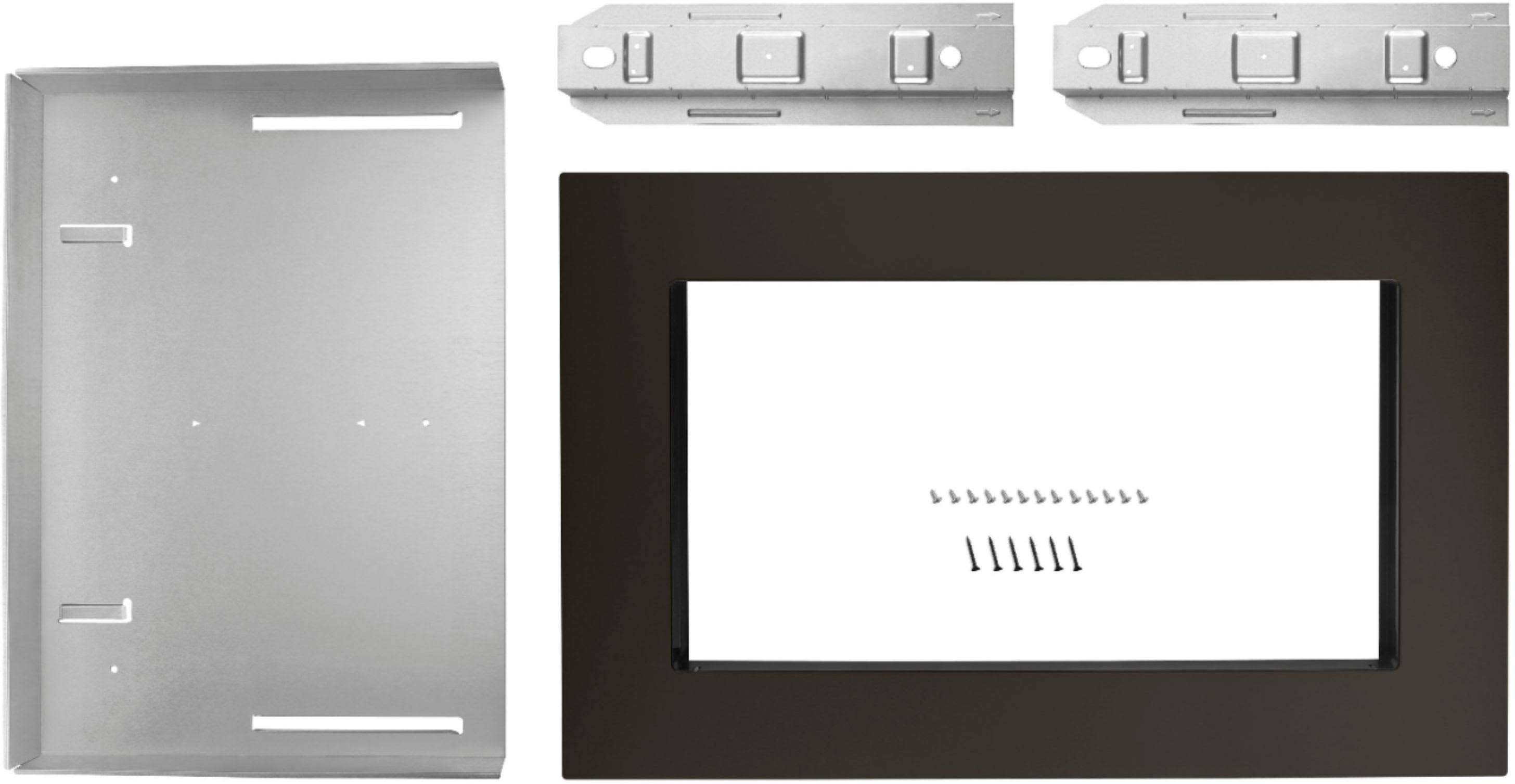 27x22 Black Stainless Steel Trim Kit for Countertop Microwave V9724