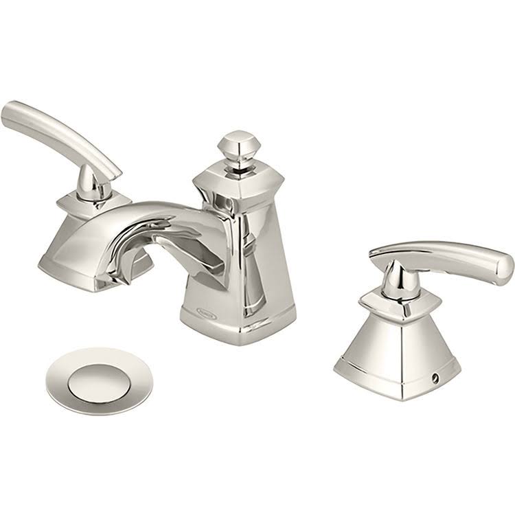 Polished Nickel Two-Handle Widespread Lavatory Faucet Y991