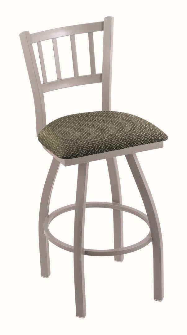 Contessa Anodized Nickel Swivel Stool T1130