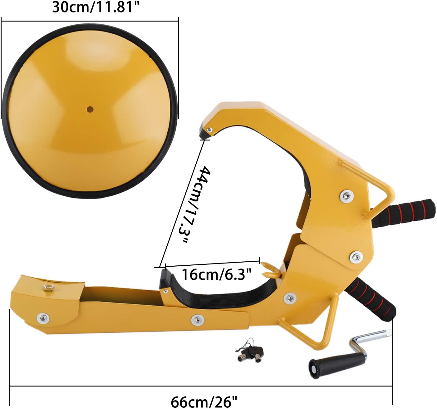 2pcs Adjustable Tire Boot Lock Clamp Anti-Theft Claw for Car Truck RV Boat Trailer A80771