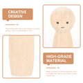 Unfinished Wood Doll Blank for Painting J9410