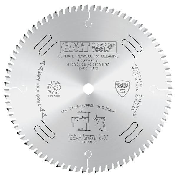 Chrome Coated Cut-Off Circular Saw Blade for Two-Sided Melamine W247267