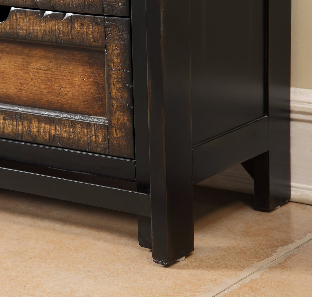 Four Drawer One Sliding Door Media Cabinet B951
