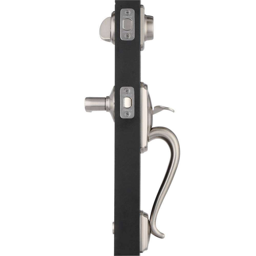 Single Cylinder Handleset and Accent Lever - Satin Nickel M14857