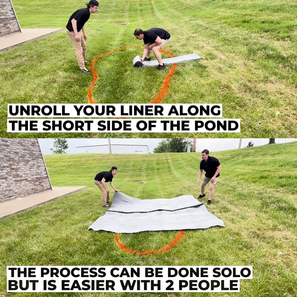 20 ft. x 45 ft. 60 Mil EPDM Rubber Pond Liner Combo Y80364