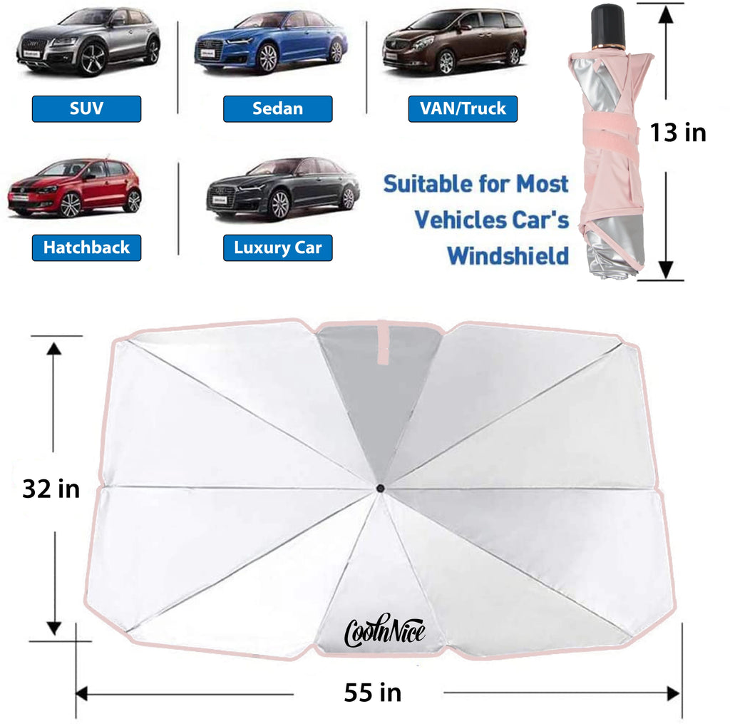 Foldable Car Windshield Sun Shade Umbrella Z6425