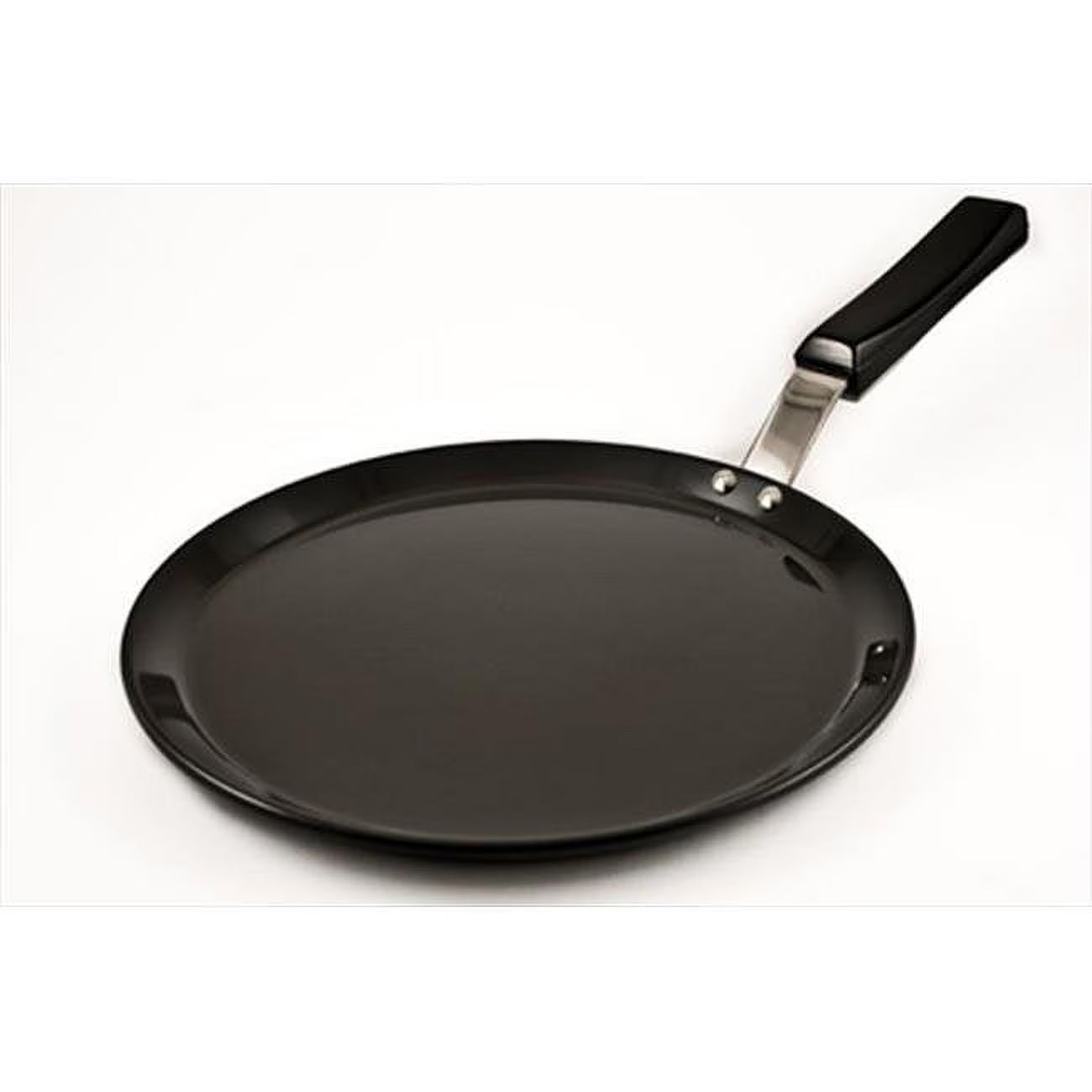 Black Flat Tava Griddle with Plastic Handle D63699