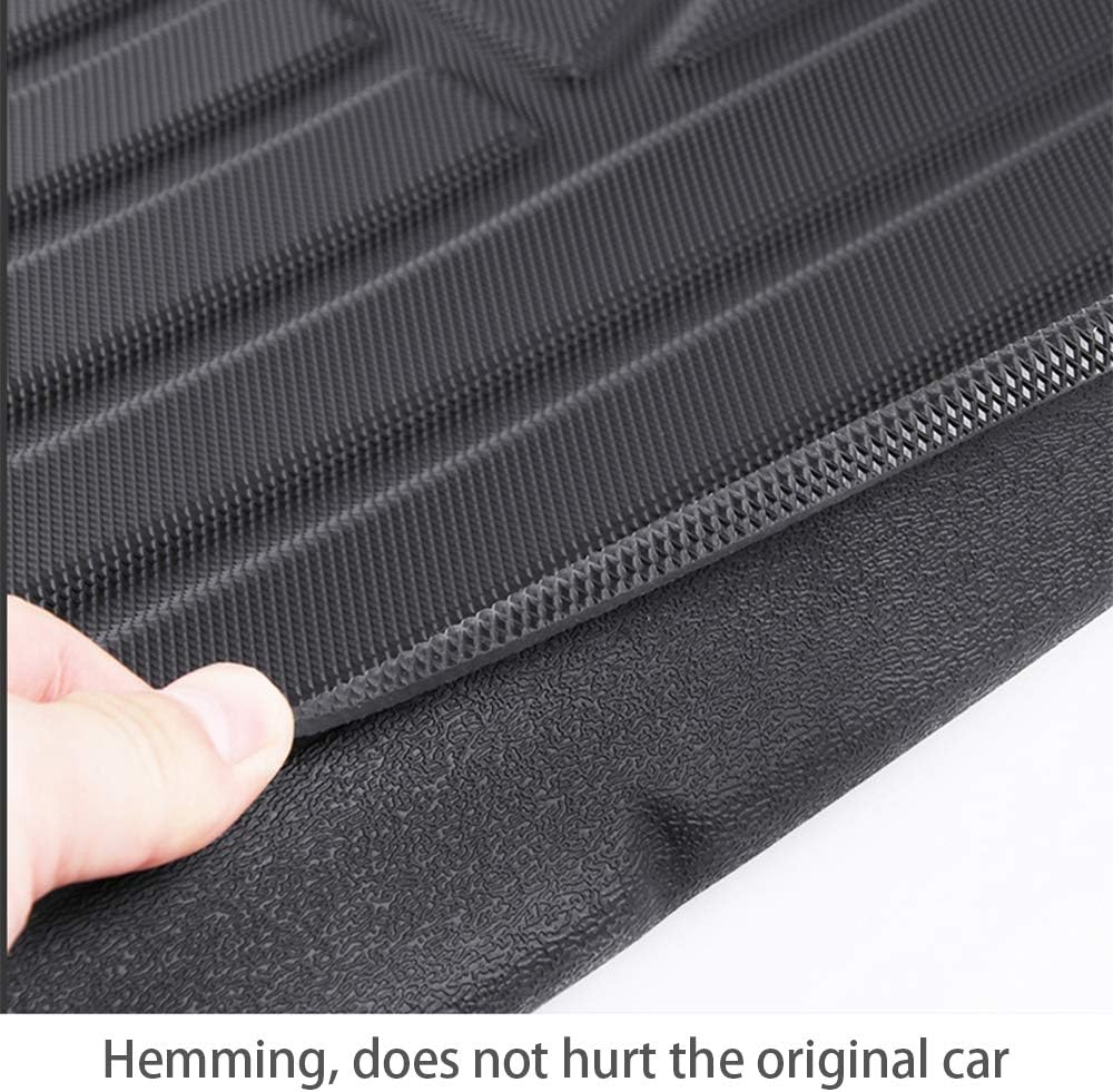 Black Rubber Rear Cargo Liner for 2021 2022 Toyota Sienna, Pack of 2 X7074