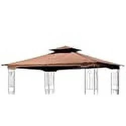 Brown Replacement Gazebo Canopy for 10 x 12 Patio Gazebo E101