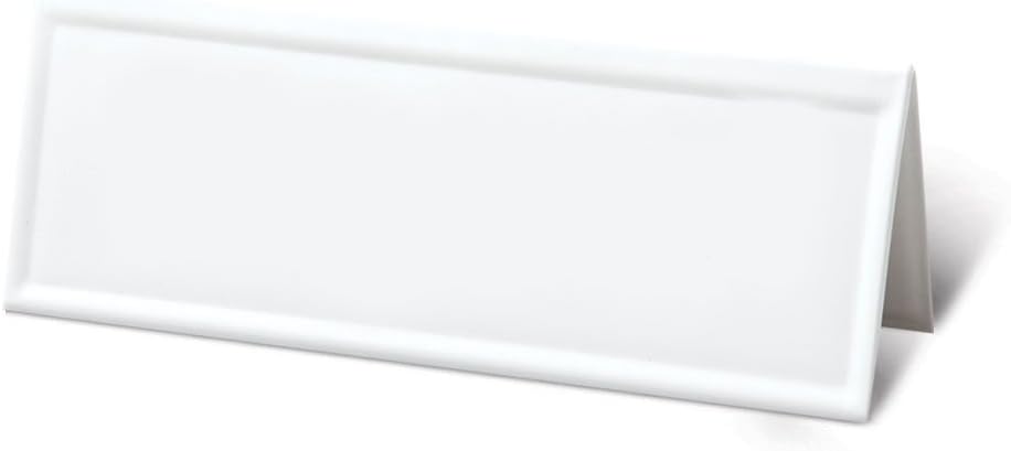White Dry-Erase Name Tent Cards, 8.75 x 3, 10 Pack U74431