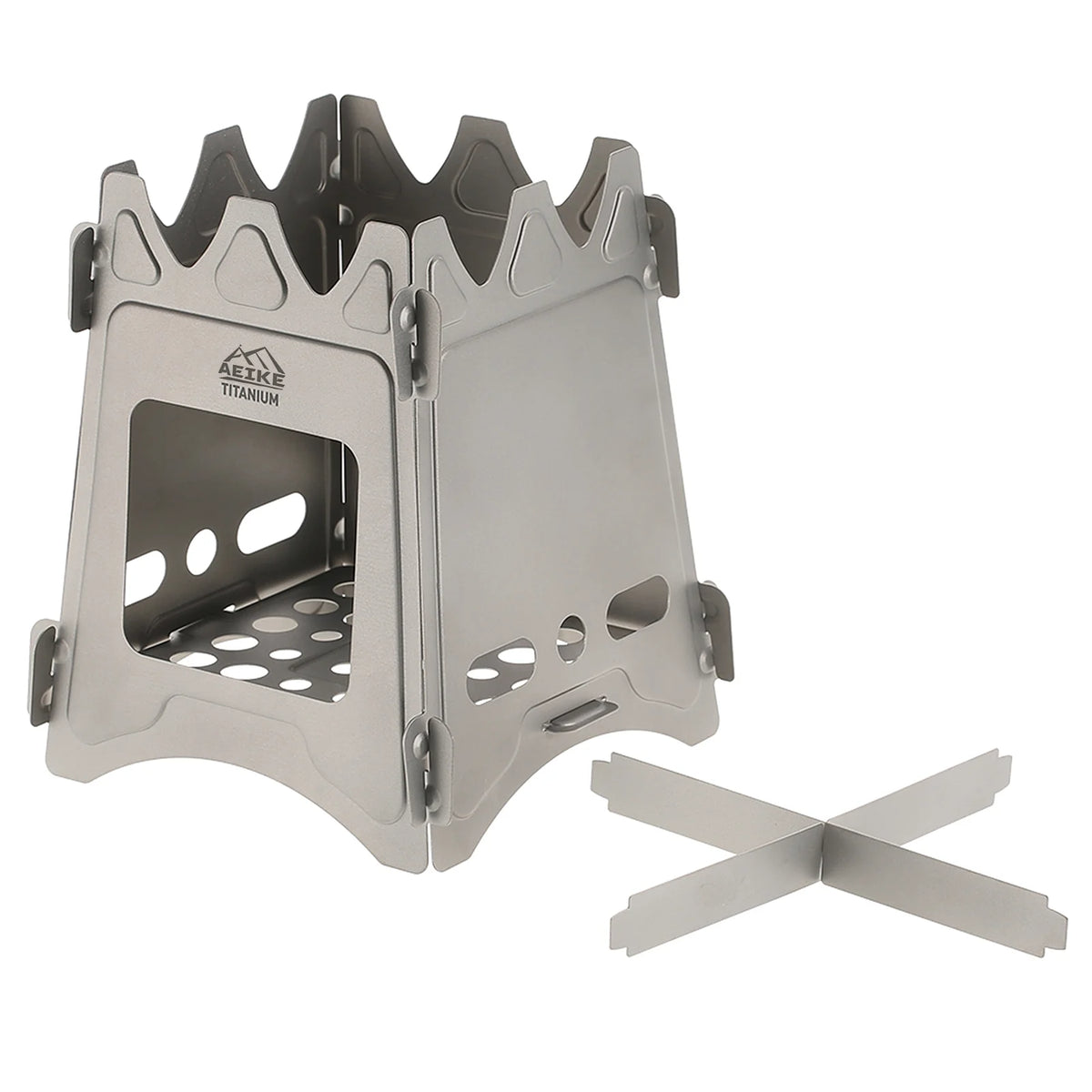 Titanium Wood Burning Backpacking Stove for Cooking V74083