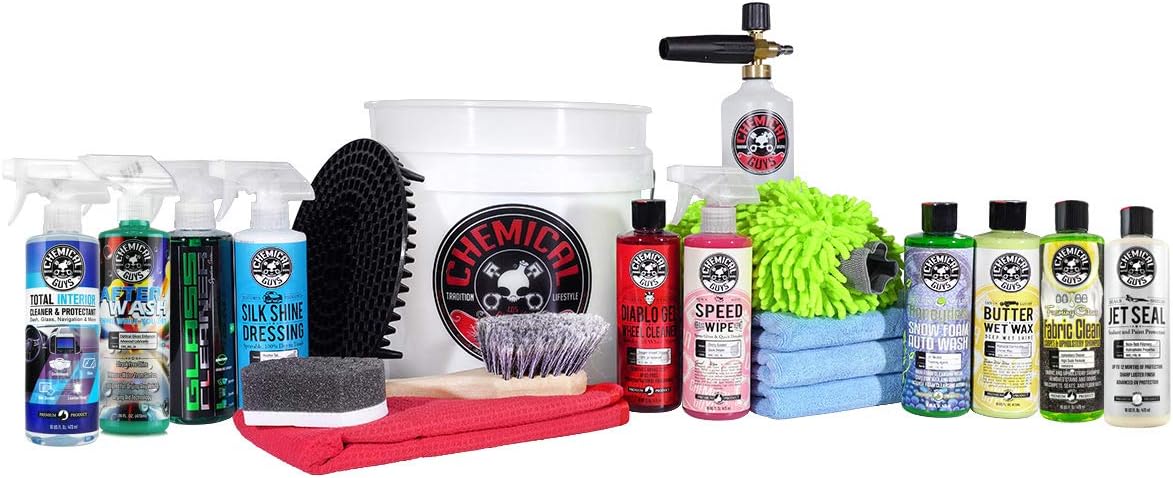 16-Piece Car Wash Kit with Foam Cannon and Bucket K347